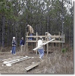 observation platform being built